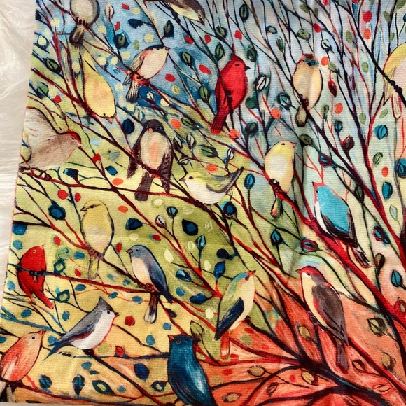 NEW VELVETY BIRDS DECORATIVE THROW PILLOW COVER - Picture 4 of 6